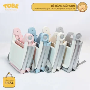 Ghế ngồi ăn dặm Tobe gấp gọn có bàn 2