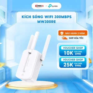 Bộ mở rộng sóng Wifi Merucusys MW300RE 01