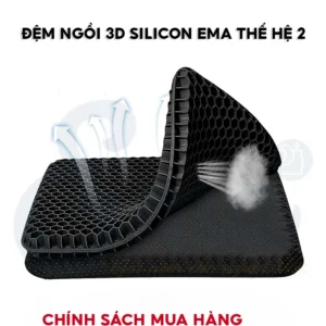 Đệm ngồi 3D Silicon thoáng khí Ema