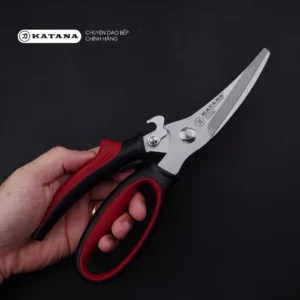 Kéo cắt gà KATANA lưỡi cong có trợ lực 01
