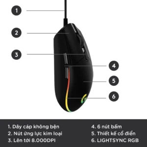 Chuột game Logitech G102 quốc dân